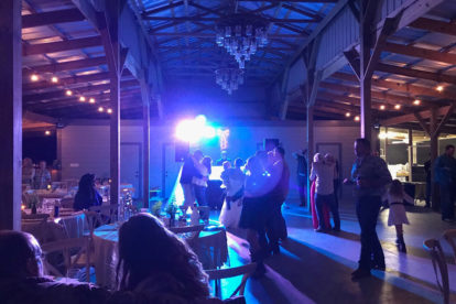 Wedding DJ at an Arcadia barn wedding