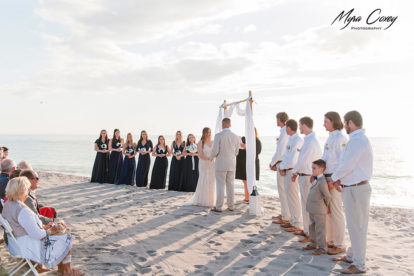 couple getting married on the beach in Venice, Florida