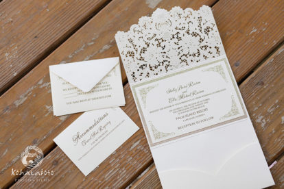 elegant lace wedding invitations