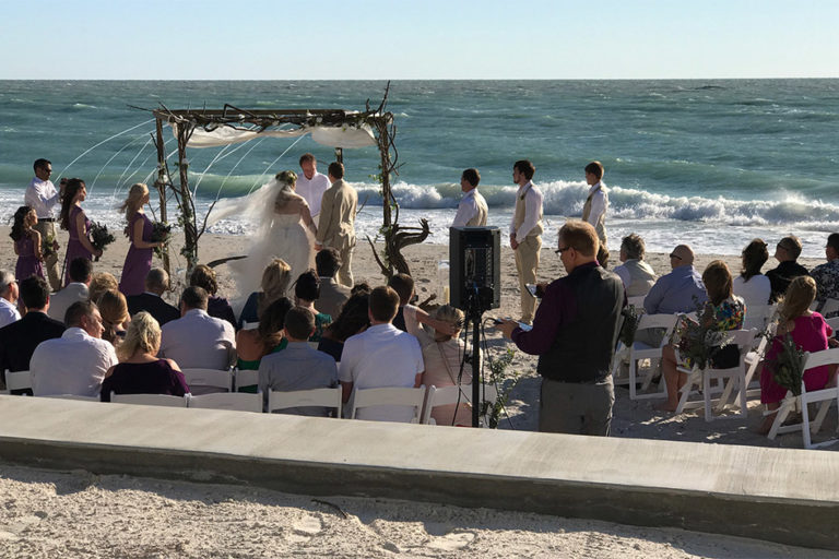 wedding ceremony at the beach